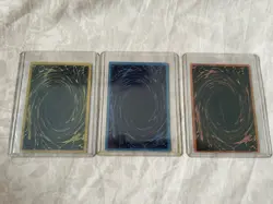 Yu-Gi-Oh Egyptian God Card Set GBI-001, 002, 003. Rare Promo Ra Slifer Obelisk - Image 2
