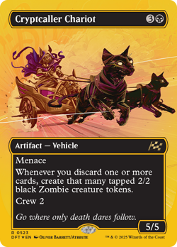 Cryptcaller Chariot (Borderless) (First-Place Foil) [Aetherdrift] Magic MTG - Image 1