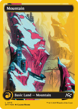 Mountain (0515) (First-Place Foil) [Aetherdrift] Magic MTG - Image 1