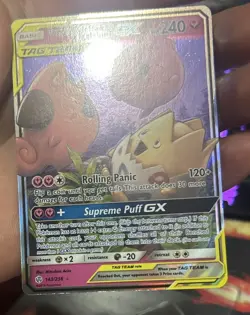 Pokemon Togepi & Cleffa & Igglybuff GX 143/236 Cosmic Eclipse English Tag Team - Image 3