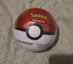1 Pokemon Poke Ball Tin H19 (2020) 3 Booster Packs POKEBALL SEALED - Image 1