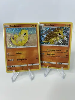 Sandshrew CLV 008/034 & Sandslash CLV 009/034 Holo Pokemon Classic Collection - Image 1