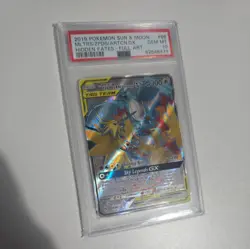 PSA 10 Moltres & Zapdos & Articuno GX 66/68 Hidden Fates Full Art Sun & Moon - Image 1