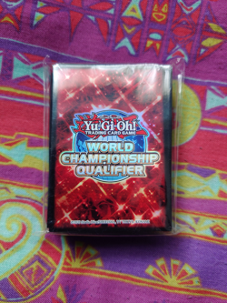 YUGIOH WCQ 100 WORLD CHAMPIONSHIP QUALIFIER SLEEVES RED OFFICIAL KONAMI *SEALED* - Image 1