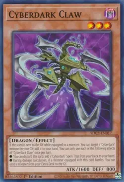 Cyberdark Claw - SDCS-EN017 - Common - 1st Edition NM YuGiOh! Structure Deck: C - Image 1
