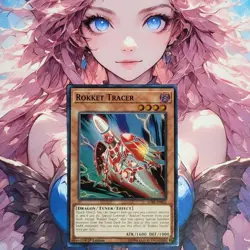 Yugioh - Rokket Tracer - SDRR-EN002 - Super Rare - 1st Edition - Near Mint - Image 1