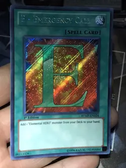 Yugioh E - Emergency Call RYMP-EN024 Secret Rare 1st Ed VLP - Image 1