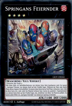 Yugioh - LIOV-DE041 - Springans Feiernder - 1. Auflage - Image 1