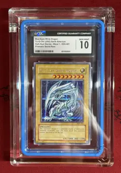 YuGiOh Dark Duel Stories Blue-Eyes White Dragon DDS-001 CGC 10 GEM MINT POP 2 💎 - Image 1