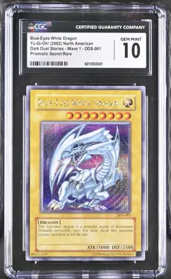 YuGiOh Dark Duel Stories Blue-Eyes White Dragon DDS-001 CGC 10 GEM MINT POP 2 💎 - Image 2