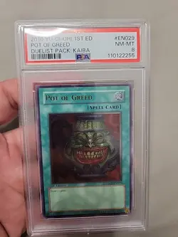 Yu-Gi-Oh! Pot Of Greed Dpkb Ultimate 1st Psa 8 Yugioh - Image 1