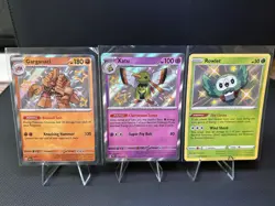 Pokemon TCG Card Lot Baby Shiny Garganacl, Xatu, Rowlet (lot6) - Image 1