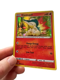 Pokemon Card Cyndaquil SWSH221 Black Star Promo Near Mint - Image 1