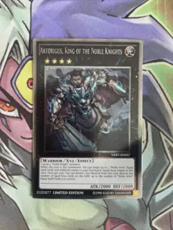 NKRT-EN037 Artorigus, King Of The Noble Knights Platinum NM Yugioh Card - Image 1
