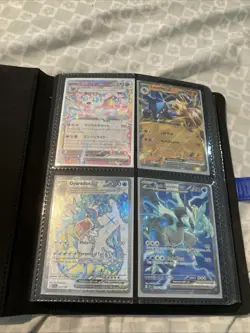 Blue Pokemon Binder With Pokemon Cards Some Rare Some Not.￼ - Image 2