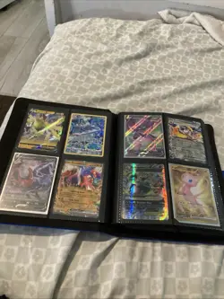 Blue Pokemon Binder With Pokemon Cards Some Rare Some Not.￼ - Image 3