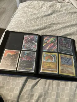 Blue Pokemon Binder With Pokemon Cards Some Rare Some Not.￼ - Image 4