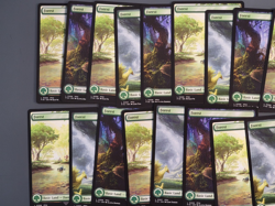 Lot of 44 Final Fantasy Forest Basic Land Cards. NM Foil and Reg. Never Played - Image 3