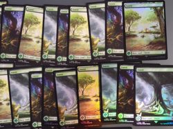 Lot of 44 Final Fantasy Forest Basic Land Cards. NM Foil and Reg. Never Played - Image 4