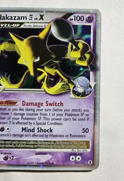 Alakazam Lv.X 103/111 Rising Rivals Holo Pokemon Card MP Ships In Box - Image 3