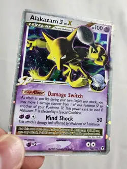 Alakazam Lv.X 103/111 Rising Rivals Holo Pokemon Card MP Ships In Box - Image 4