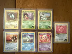 Pokemon TCG Gym Heroes Set 7 Card Lot 1999 - Image 1