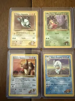 Pokemon TCG Gym Heroes Set 7 Card Lot 1999 - Image 2