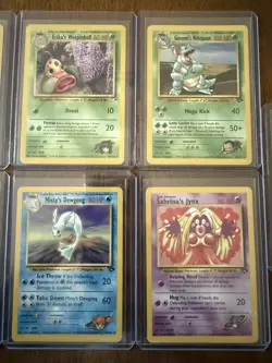 Pokemon TCG Gym Heroes Set 7 Card Lot 1999 - Image 3