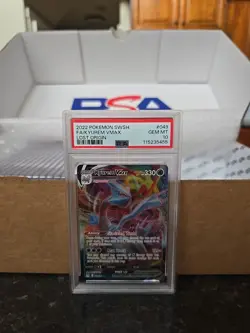 Pokemon Kyurem VMAX Holo Rare Card 49/196 Lost Origin Series PSA 10 - Image 1