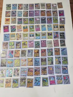 Pokemon Lot Of 100 Cards-Full Arts, Ex’s, Sir’s, V-star, Vintage, Holos, & More - Image 1