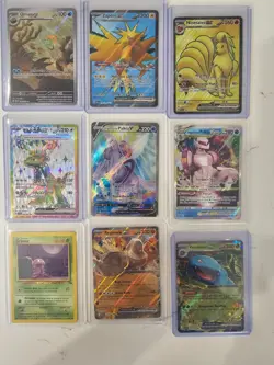 Pokemon Lot Of 100 Cards-Full Arts, Ex’s, Sir’s, V-star, Vintage, Holos, & More - Image 2