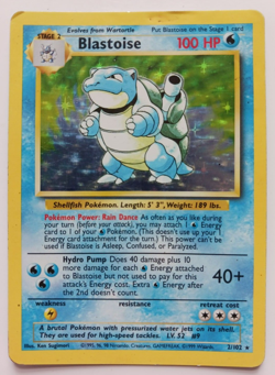 Blastoise Holo WOTC Pokemon Card 2/102 Base Set Rare Original Vintage 1999 MP - Image 1