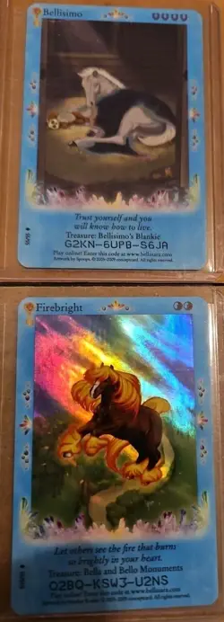 Bella Sara - Shiny Holo Foil - Lot of 6 Cards - From Assorted Series (Lot I) - Image 2