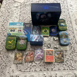 Pokemon Go Opened Elite Trainer Box/Tins + Cards Joblot 90+Cards FA/Holo/Reverse - Image 1