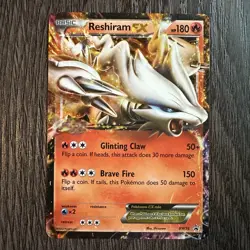 Reshiram EX BW36 Black & White Holo Black Star Promo LP Pokemon Card Pokemon - Image 1