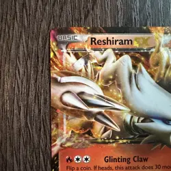 Reshiram EX BW36 Black & White Holo Black Star Promo LP Pokemon Card Pokemon - Image 2