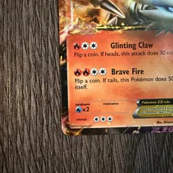 Reshiram EX BW36 Black & White Holo Black Star Promo LP Pokemon Card Pokemon - Image 4
