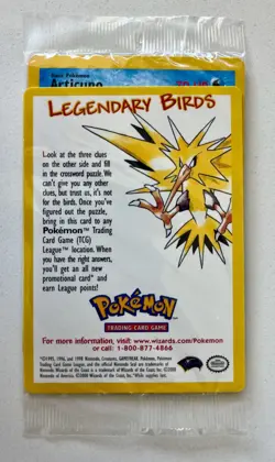 Sealed Pokemon Legendary Birds Articuno - 2000 Black Star Promo Card #22 - Image 1