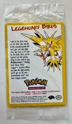 Sealed Pokemon Legendary Birds Articuno - 2000 Black Star Promo Card #22 - Image 2