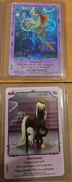 Bella Sara - Shiny Holo Foil - Lot of 6 Cards - From Assorted Series (Lot G) - Image 2