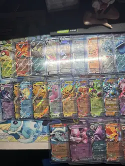 Pokemon 50 EX & V Lot Destined Rivals Black Bolt White Flare BULK 50 Cards - Image 4