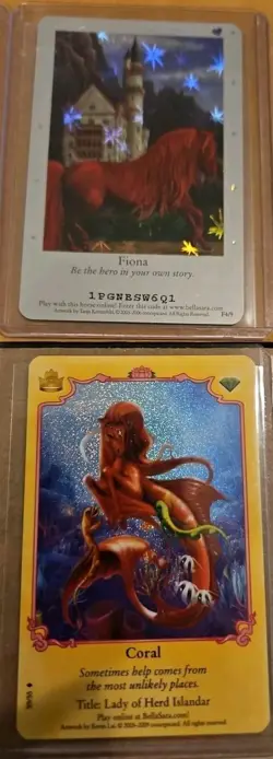 Bella Sara - Shiny Holo Foil - Lot of 6 Cards - From Assorted Series (Lot D) - Image 2
