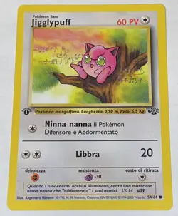 Jigglypuff 54/64 1st Edition Pokemon Card Jungle French WOTC NM NEAR MINT - Image 1