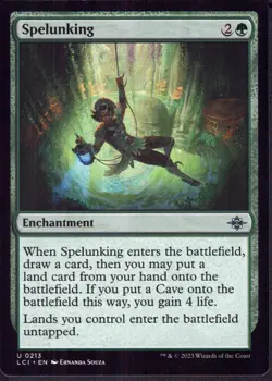 Spelunking - Uncommon - Lost Caverns of Ixalan LCI Magic MTG NM - Image 1