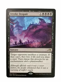 MTG NEO: Invoke Despair (Sorcery ) 101/302 Regular Rare - Image 1