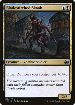 Bladestitched Skaab (212) Innistrad: Midnight Hunt MID MTG Magic - Image 1