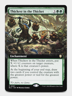 Thickest in the Thicket (Extended Art) - Commander: Bloomburrow - MTG NM/M 🌳🌳 - Image 1