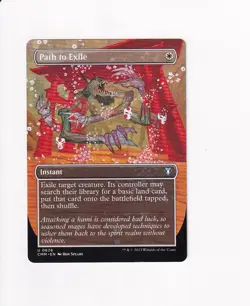 2023 MTG MAGIC THE GATHERING COMMANDER MASTERS BORDERLESS PATH TO EXILE - Image 1