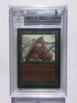 BGS 9 | Ice Storm | MtG Collectors International Ed | Mint [8.5, 9, 9.5, 9.5] - Image 1