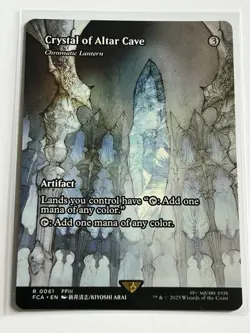 Crystal of Altar Cave 61 MTG Final Fantasy 2025 MT 9.0+ Borderless Non Foil Rare - Image 2